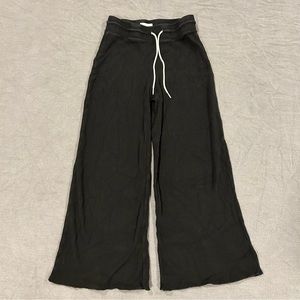 MATE the label Organic Thermal Wide leg pant in BLACK size xs